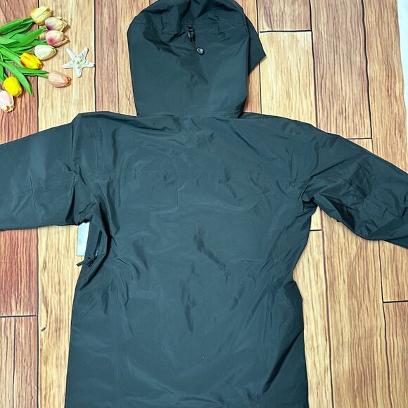 Men's Arcteryx Black Casual Waterproof Breathable Hooded Hard Shell Jacket L - Picture 6 of 7